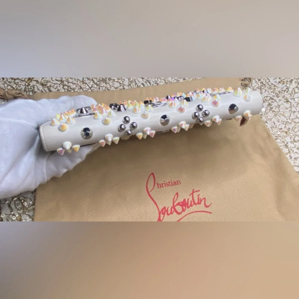 CHRITIAN LOUBOUTIN ❤️❤️ PANETTONE LOUBINTHESKY SEVILLE WHITE - Picture 7 of 16